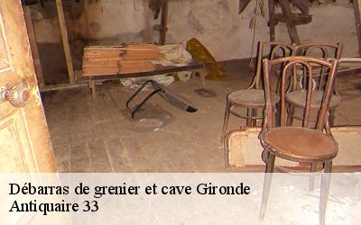 Débarras de grenier et cave Gironde 